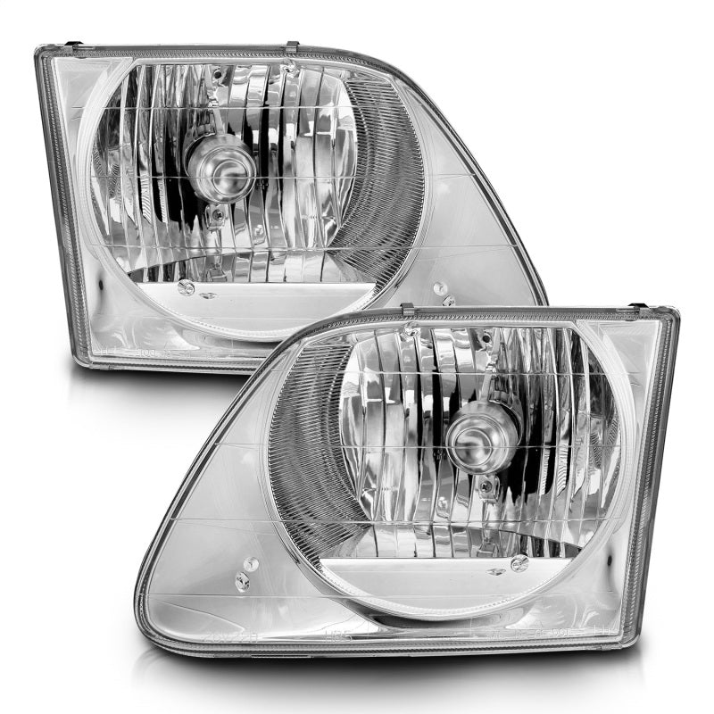 ANZO 1997-2003 Ford F-150 Crystal Headlights Chrome-SR1 Performance