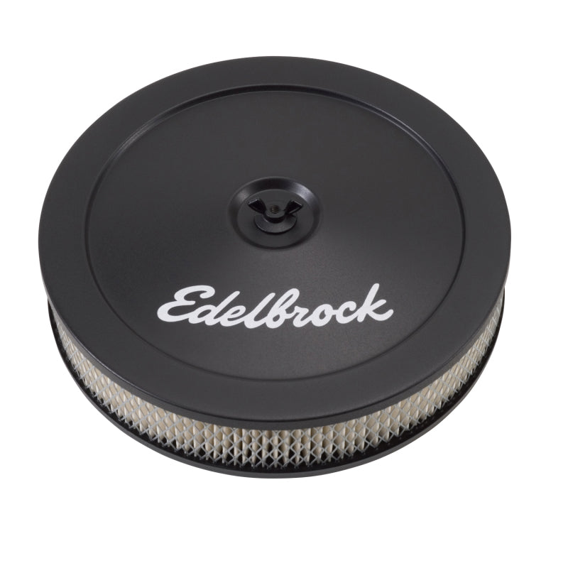 Edelbrock Air Cleaner Pro-Flo Series Round Steel Top Paper Element 10In Dia X 3 5In Black-SR1 Performance