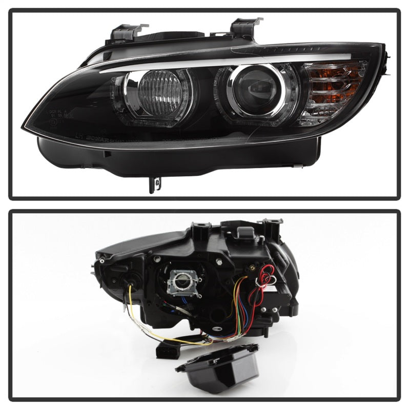 Spyder 08-10 BMW F92 3 Series Projector Headlights - LED DRL - Black (PRO-YD-BMWE9208-DRL-BK)-SR1 Performance