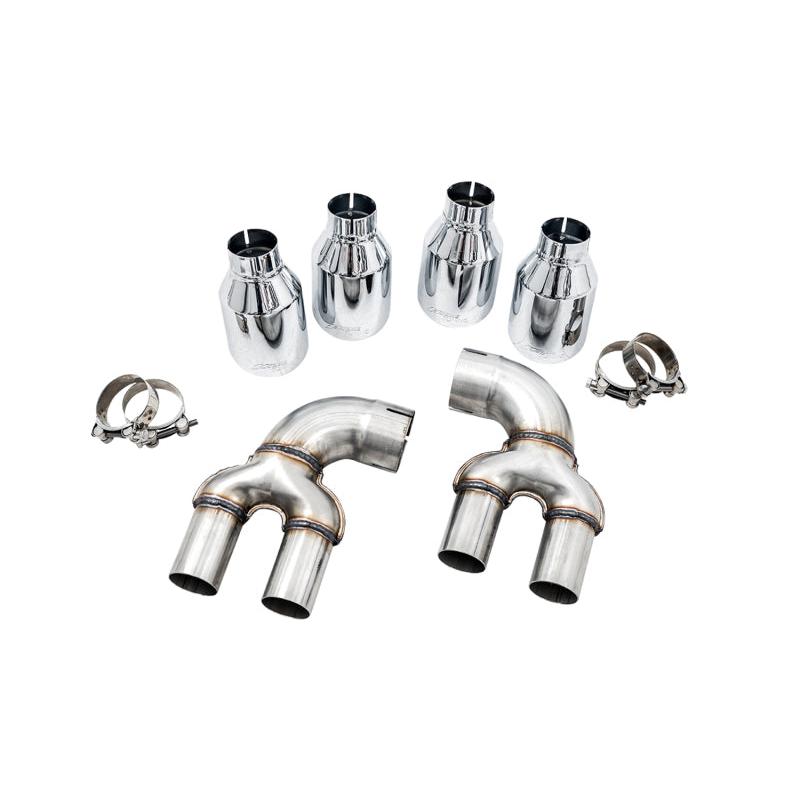 AWE Tuning 2019+ BMW M340i (G20) OE-Config-To-Quad Tip Conversion Kit - Chrome Silver Tip-SR1 Performance