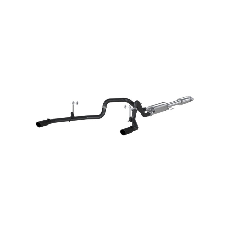 MBRP 2015 Ford F-150 5.0L 3in Cat Back Dual Split Rear Exit Black Exhaust System-SR1 Performance