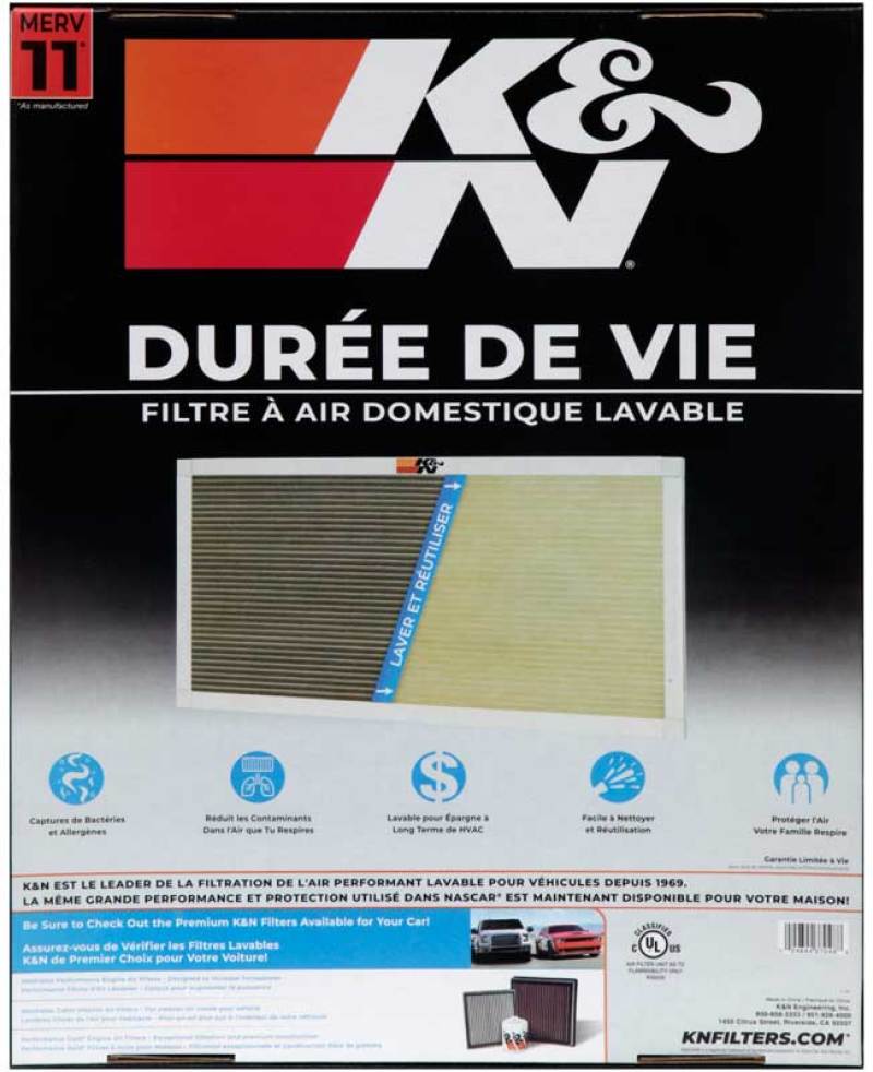 K&N HVAC Filter - 16 x 20 x 1-SR1 Performance