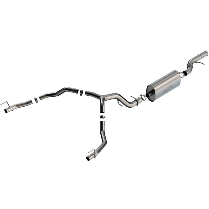 Borla 21-22 Cadillac Escalade 6.2L V8 2/4WD 4DR Touring Cat-Back Exhaust w/ Factory Bezel Tips-SR1 Performance