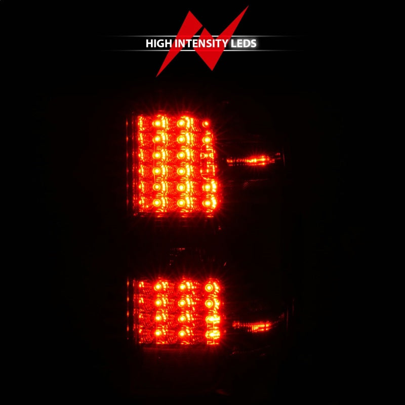 ANZO 15-19 Chevy Silverado 2500HD/3500HD (Halgn Only) LED Tail Lights w/Smoke Light Bar & Clear Lens-SR1 Performance