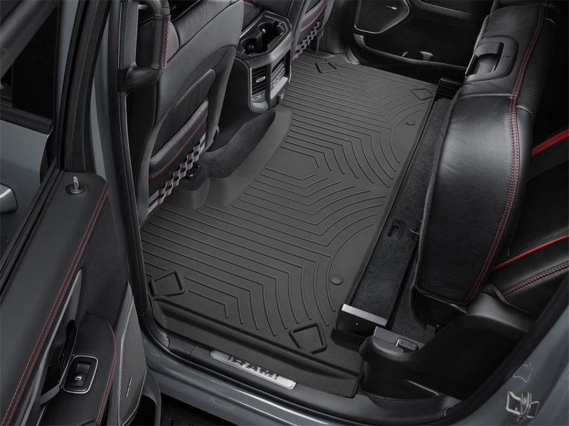 WeatherTech FloorLiner HP Rear for 2019+ RAM 1500 Crew Cab with Rear Under Seat Storage - Black