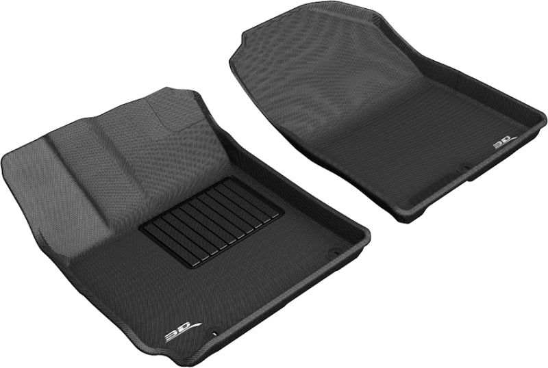 3D MAXpider 2018-2020 Hyundai Kona Kagu 1st Row Floormat - Black-SR1 Performance