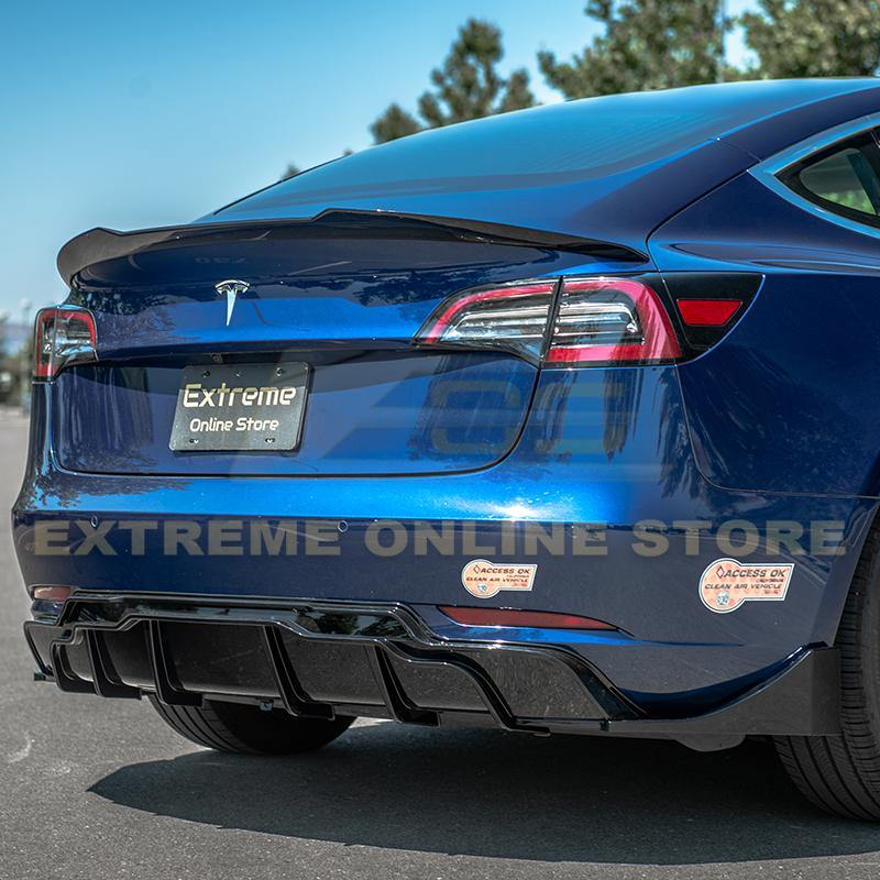 2017-Up Tesla Model 3 Rear Bumper Diffuser - Extreme Online Store