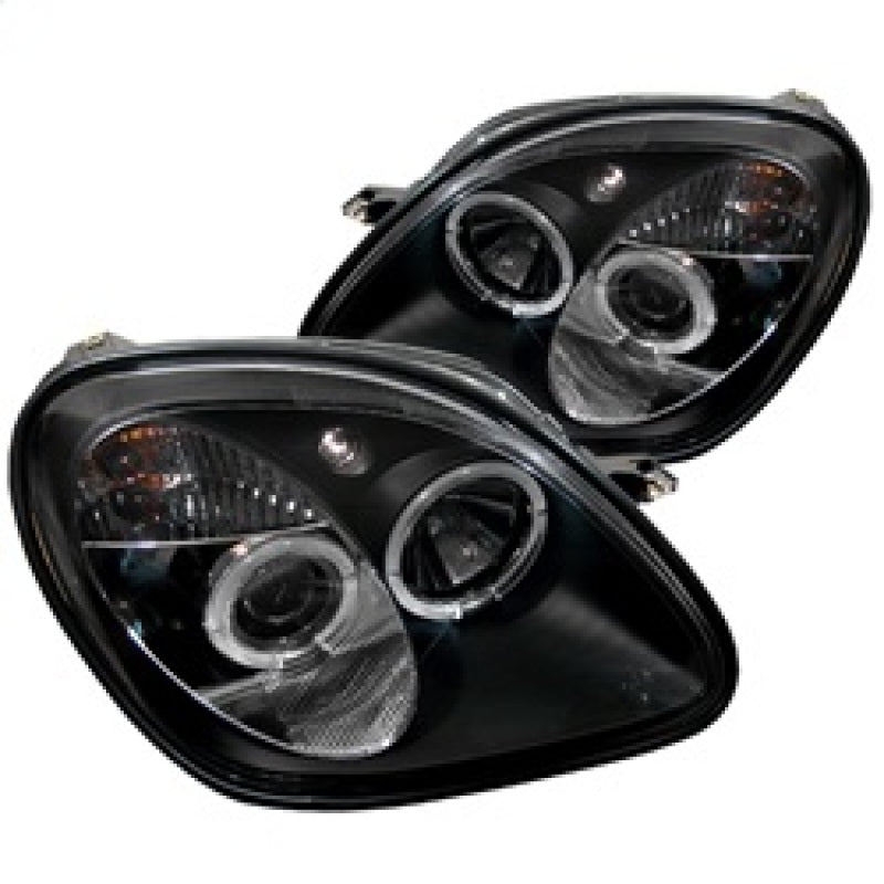 Spyder Mercedes Benz SLK 98-04 1PC Projector Halogen Model- LED Halo Blk PRO-YD-MBSLK98-1PC-HL-BK-SR1 Performance