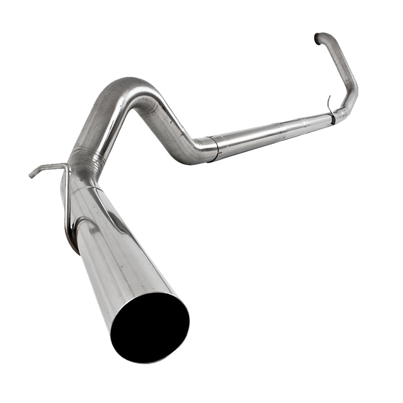 MBRP 1999-2003 Ford F-250/350 7.3L 4in Turbo Back Single No Muffler T409 SLM Series Exhaust System-SR1 Performance