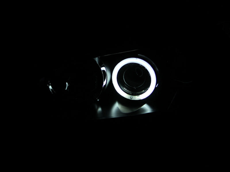 ANZO 2004-2008 Mazda 3 Projector Headlights w/ Halo Black (CCFL)-SR1 Performance