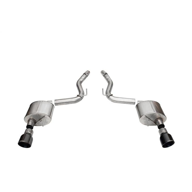 Corsa 2024 Ford Mustang GT Sport Axle-Back Dual Rear Exit with 4.5in Black PVD Pro-Series Tips-SR1 Performance
