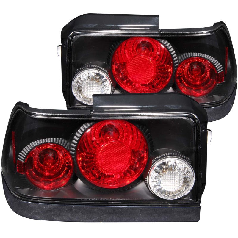ANZO 1993-1997 Toyota Corolla Taillights Black-SR1 Performance