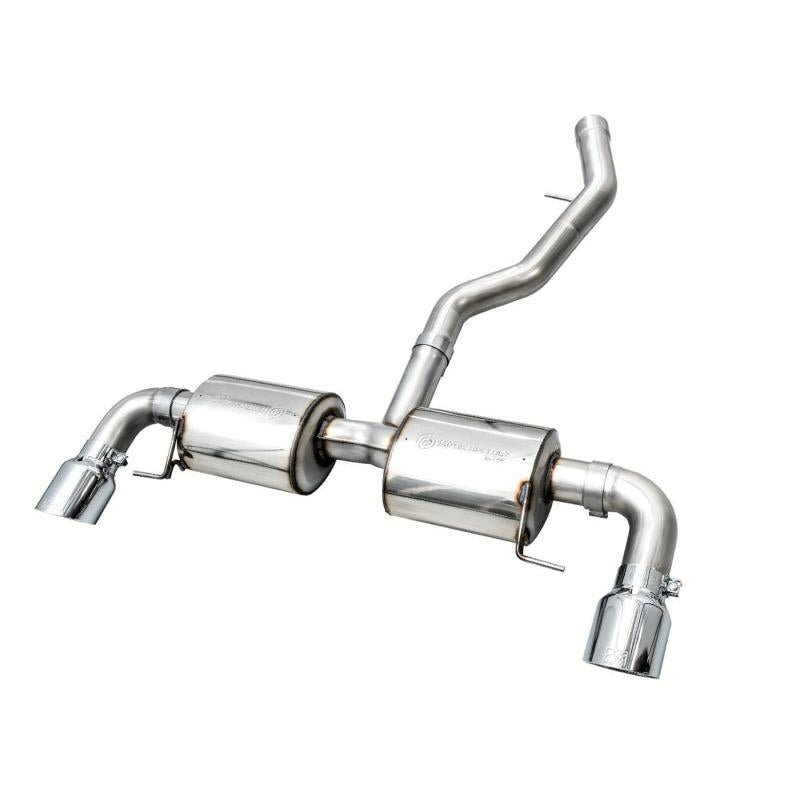 AWE 19-23 BMW 330i / 21-23 BMW 430i Base G2X Touring Axle Back Exhaust - Chrome Silver-SR1 Performance