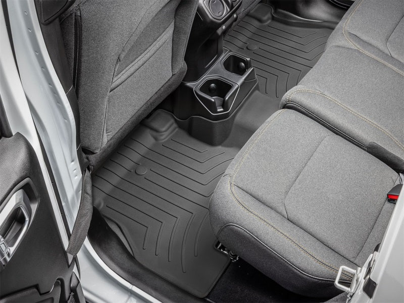 WeatherTech Rear FloorLiner HP for 2018-2019 Jeep Wrangler and Gladiator - Black