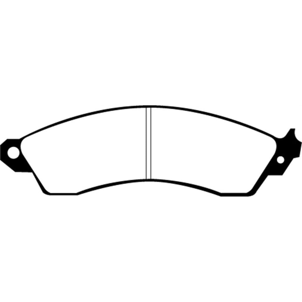 EBC Redstuff Ceramic Low Dust Front Brake Pads for Chevrolet Corvette and Aston Martin Virage