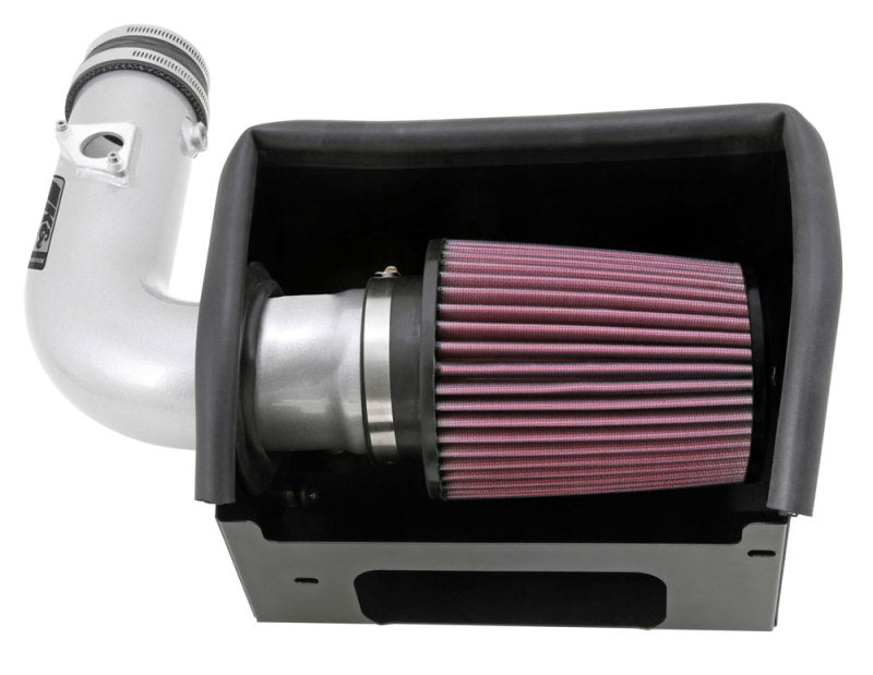 K&N 13 Subaru BRZ 2.0L / 13 Scion FR-S 2.0L Silver 69 Series Typhoon Intake-SR1 Performance