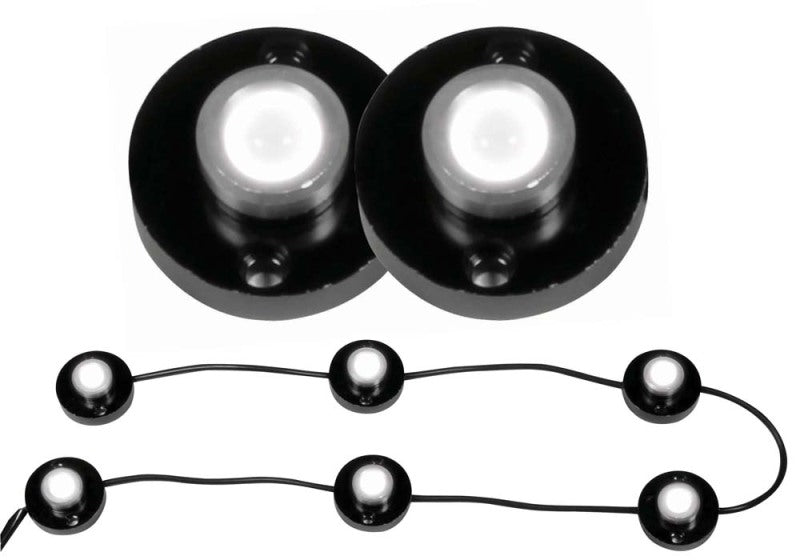 ANZO Bed Rail Lights Universal LED Heavy Duty 6 Pod LED Bed Rail/Rock Crawler Lighting-SR1 Performance