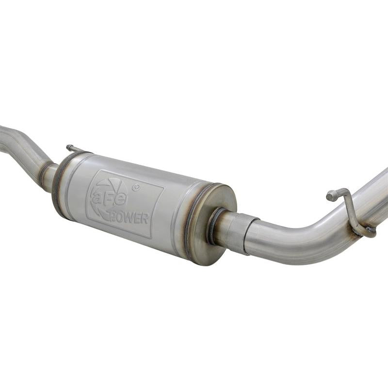 aFe Rebel Series 2.5in 409 SS Cat-Back Exhaust w/ Polished Tips 07+ Jeep Wrangler (JK) V6 3.6L/3.8L-SR1 Performance