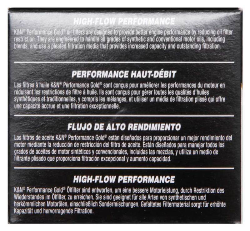 K&N Toyota / Lexus / Scion 1.50in OD x 2.25in H Oil Filter-SR1 Performance