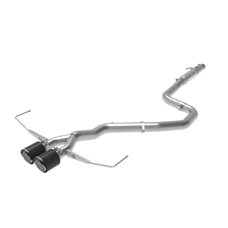 aFe Takeda Exhaust Cat-Back 19-20 Hyundai Veloster 304SS Carbon Fiber Dual Tips Exhaust-SR1 Performance