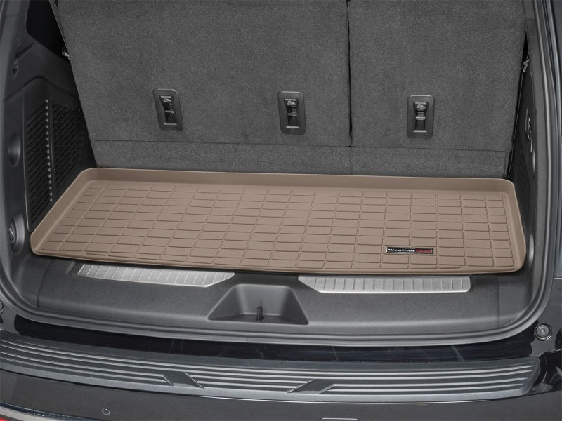 WeatherTech 2021 Chevrolet Tahoe Cargo Liner - Tan, Complete Trunk Protection with Raised Lip and Textured Finish