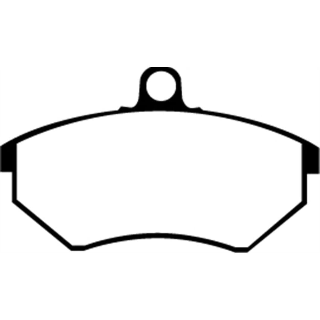 EBC Redstuff Ceramic Low Dust Brake Pads for Volkswagen Corrado and Jetta – Part No. DP3841/2C