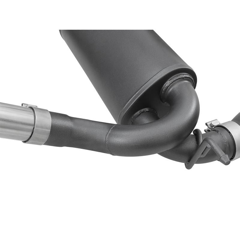 aFe Rebel Series 2.5in 409 SS Cat-Back Exhaust w/ Black Tips 2007+ Jeep Wrangler (JK) V6 3.6L/3.8L-SR1 Performance