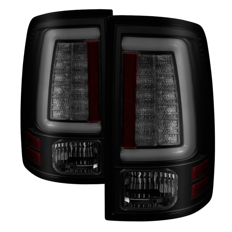 Spyder 09-16 Dodge Ram 1500 Light Bar LED Tail Lights - Black Smoke ALT-YD-DRAM09V2-LED-BSM-SR1 Performance