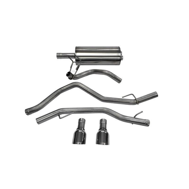 Corsa 2009-2018 Dodge Ram 1500 4.7L Quad/Crew Cab/Short Bed Polished Dual Exit Cat-Back Exhaust-SR1 Performance