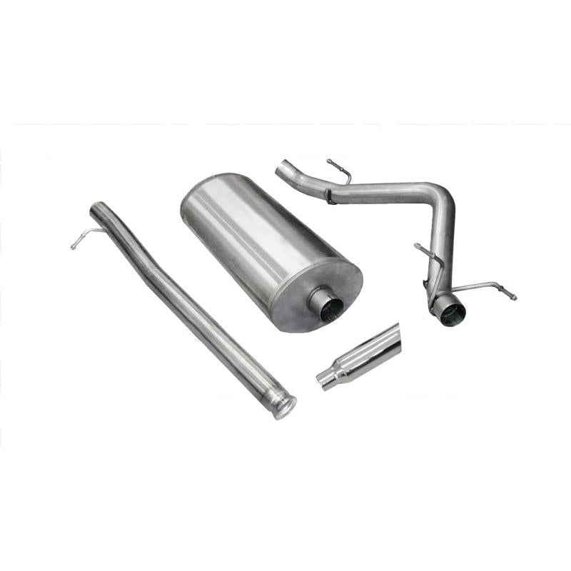 Corsa 2010-2013 Chevrolet Silverado Ext. Cab/Std. Bed 1500 4.8L V8 Polished Sport Cat-Back Exhaust-SR1 Performance