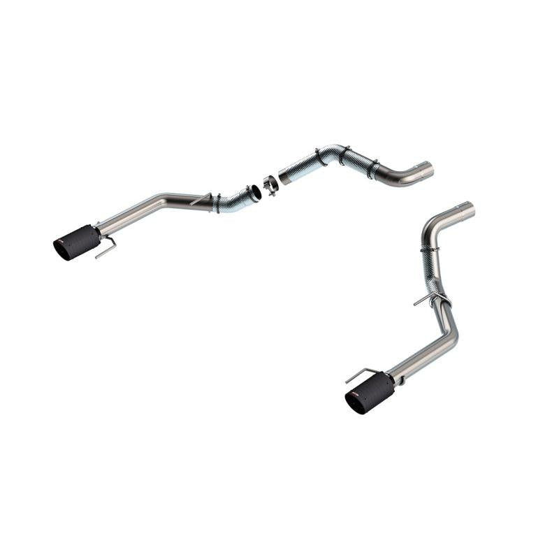 Borla 21-23 Ford Raptor 3in Tail Pipe Kit 4.5in Tip - Carbon Fiber Black Anodized-SR1 Performance