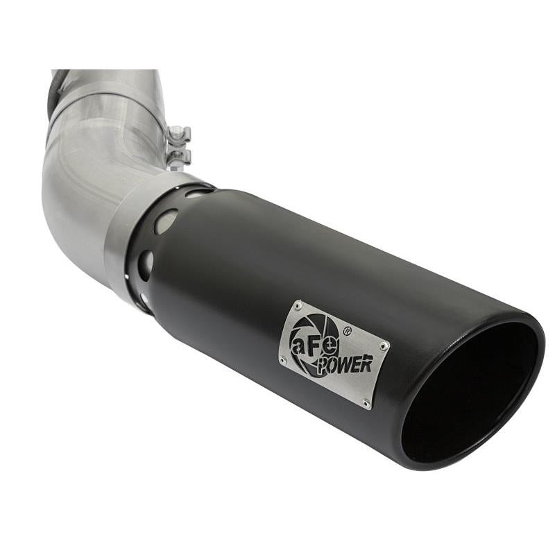 aFe ATLAS 5in DPF-Back Aluminized Steel Exhaust System GM Diesel Trucks 2017 V8 6.6L (td) L5P-SR1 Performance
