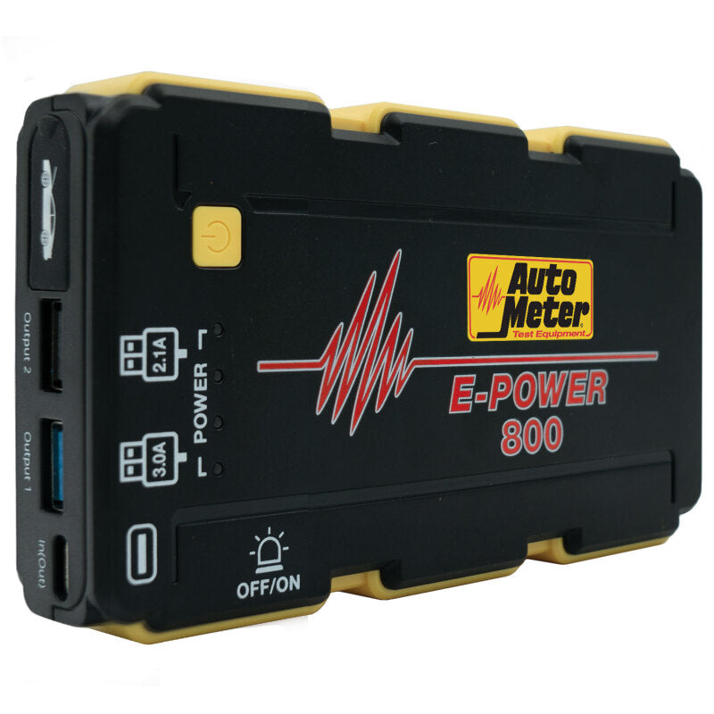 Autometer Jump Starter 12V Emergency Battery Pack 800A Peak/2220 MAH-SR1 Performance