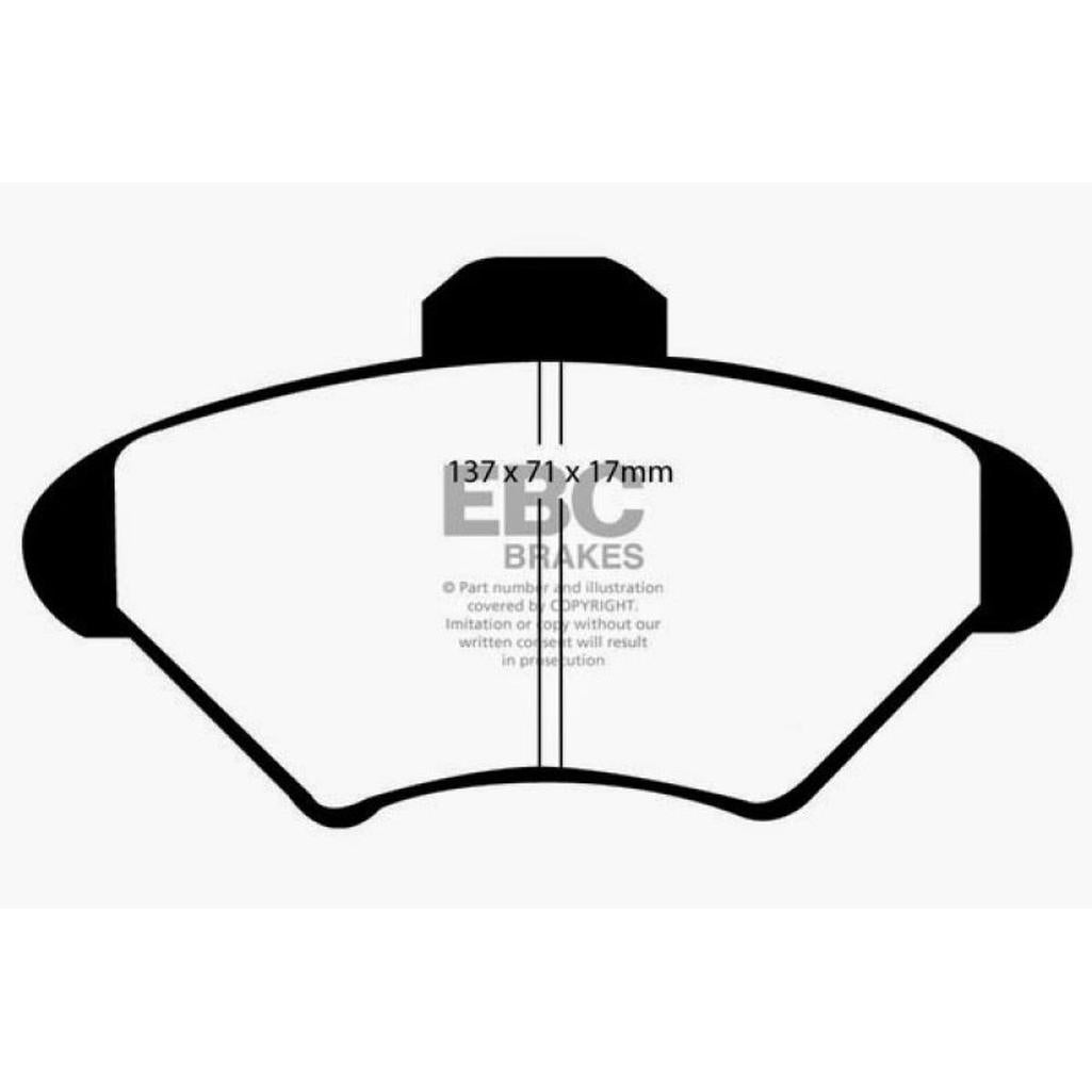 EBC Redstuff Ceramic Low Dust Front Brake Pads for 1994-1998 Ford Mustang