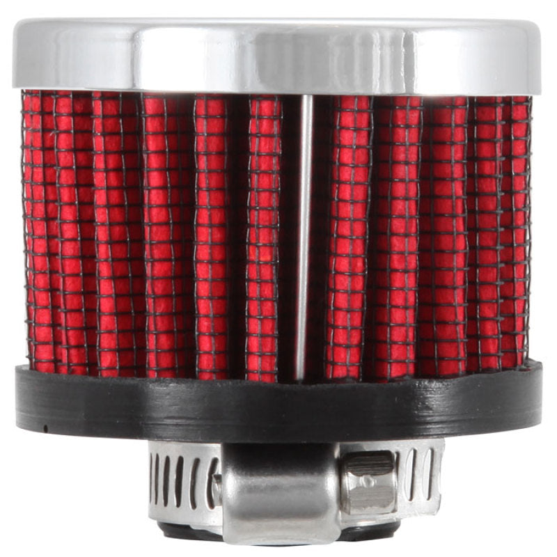 K&N Clamp On Rubber Base Crankcase Vent Filter 0.5in Flange ID 2in OD 1.5in Height-SR1 Performance