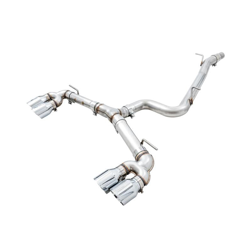 AWE Tuning Mk7 Golf R Track Edition Exhaust w/Chrome Silver Tips 102mm-SR1 Performance