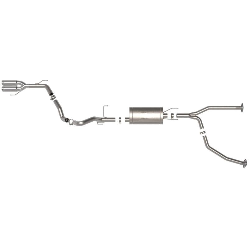 aFe 23-24 Toyota Sequoia V6 3.4L Vulcan Series 2-1/2in to 3in 304 SS Cat-Back Exhaust w/Polished Tip-SR1 Performance