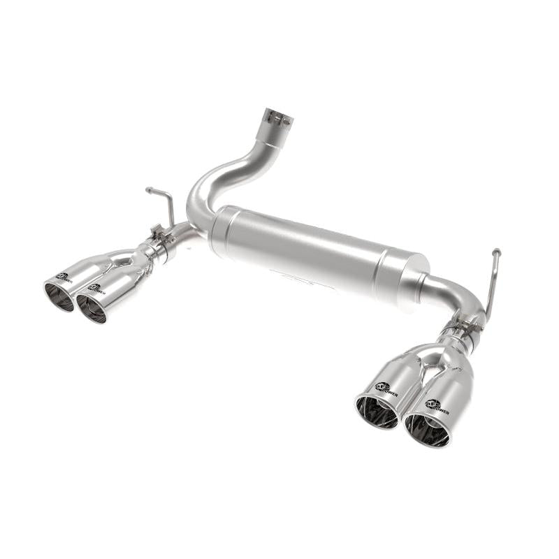aFe Rebel Series 2.5in 409 SS Axle-Back Exhaust Polished 07-18 Jeep Wrangler (JK) V6-3.6L/3.8L-SR1 Performance