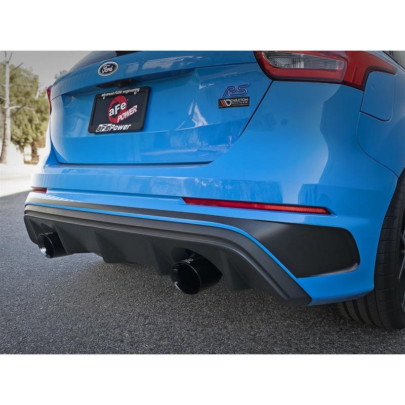 aFe Takeda 3in 304 SS Axle-Back Exhaust System w/ Black Tip 16-18 Ford Focus RS 2.3L (t)-SR1 Performance