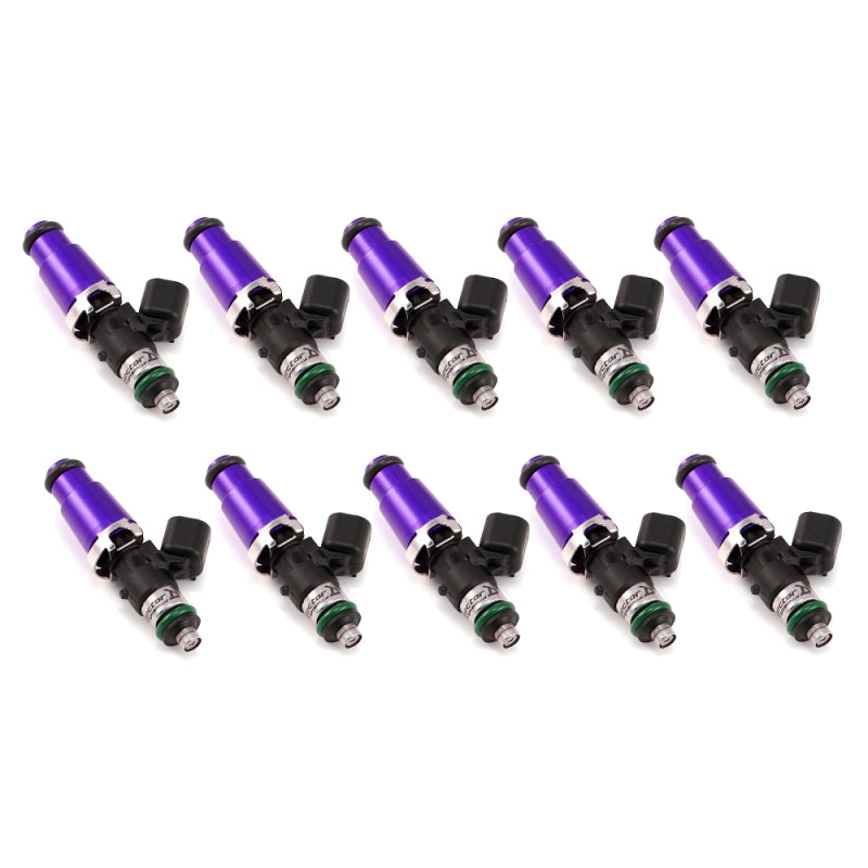 Injector Dynamics 1340cc Injectors - 60mm Length - 14mm Purple Top - 14mm Lower O-Ring (Set of 8)-SR1 Performance
