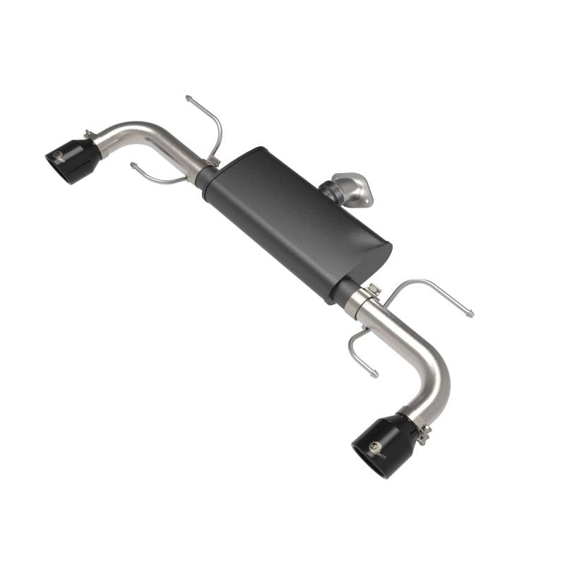 aFe Takeda 17-21 Mazda CX-5 2.5L (t) 2.5in. SS Axle-Back Exhaust System w/Black Tips-SR1 Performance