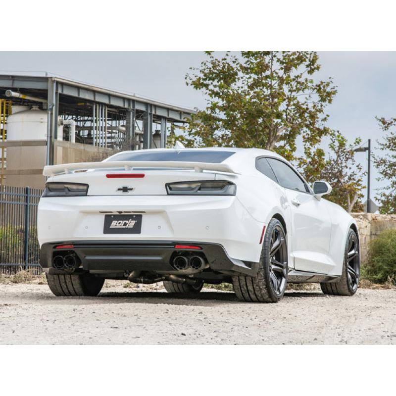 Borla 17-18 Chevrolet Camaro ZL1 6.2L V8 Atak Catback Exhaust w/ Dual Mode Valves CF Black Anod-SR1 Performance