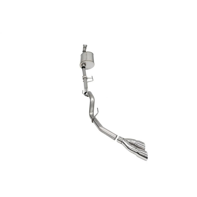 Corsa 2021-2024 Ford F-150 SuperCab/6.5in Bed 3.5L V6 Sport Cat-Back Single Side Exit-Polished-SR1 Performance