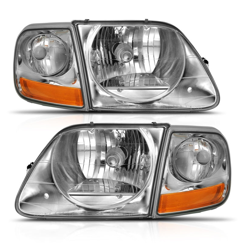 ANZO 1997-2003 Ford F-150 Crystal Headlight G2 Clear With Parking Light-SR1 Performance