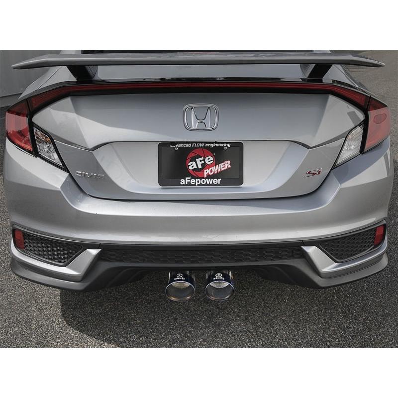 aFe Takeda 3in 304 SS Cat-Back Exhaust System w/ Blue Tips 2017 Honda Civic Si I4 1.5L (t)-SR1 Performance