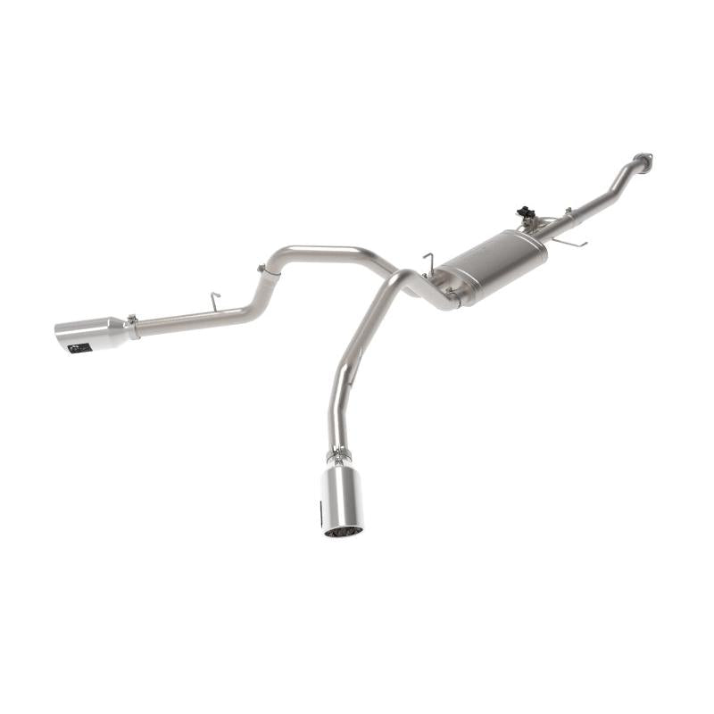 aFe Gemini XV 3in 304 SS Cat-Back Exhaust 15-20 Ford F-150 V6 2.7L/3.5 w/ Polished Tips-SR1 Performance