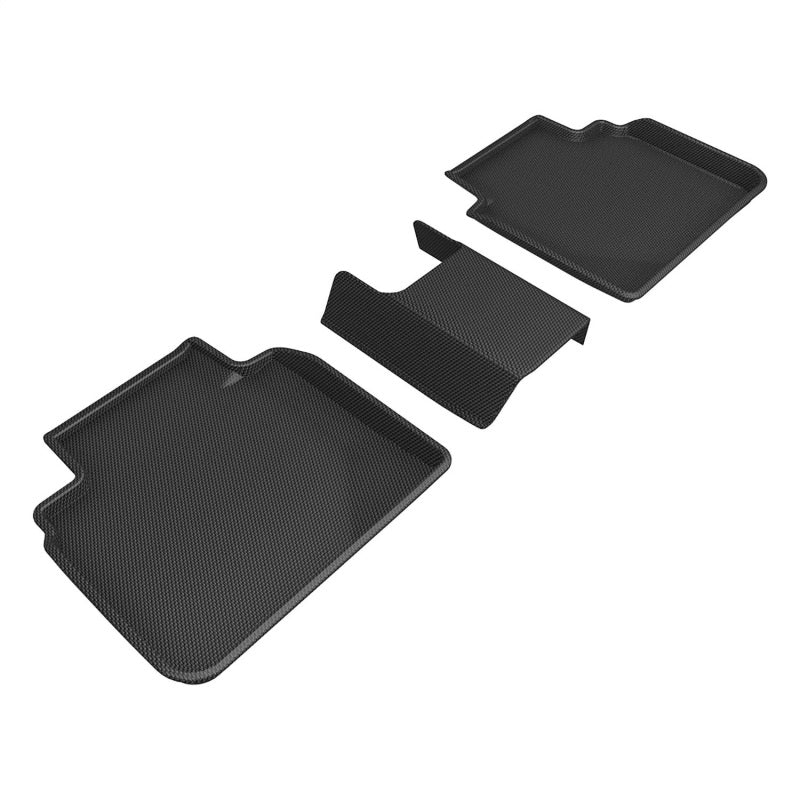 3D MAXpider 2023-2024 Honda Accord Kagu 2nd Row Floormats - Black-SR1 Performance