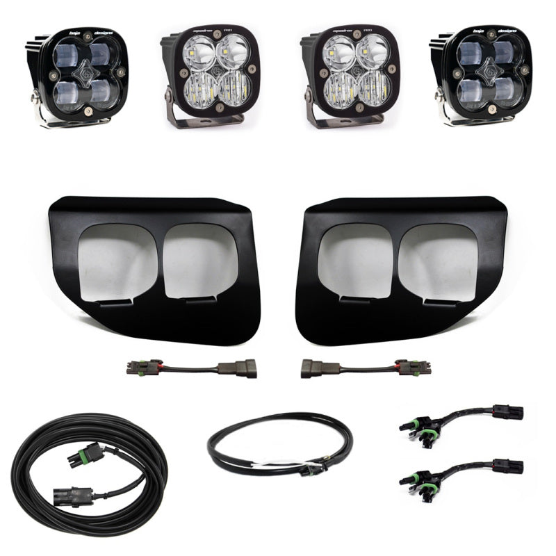 Baja Designs Ford Super Duty (20-On) Fog Lights Dual FPK SAE/Pro DC Baja Designs w/Upfitter-SR1 Performance