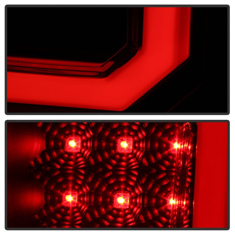 Spyder 07-13 Toyota Tundra V2 Light Bar LED Tail Lights - Smoke ALT-YD-TTU07V2-LB-BSM-SR1 Performance