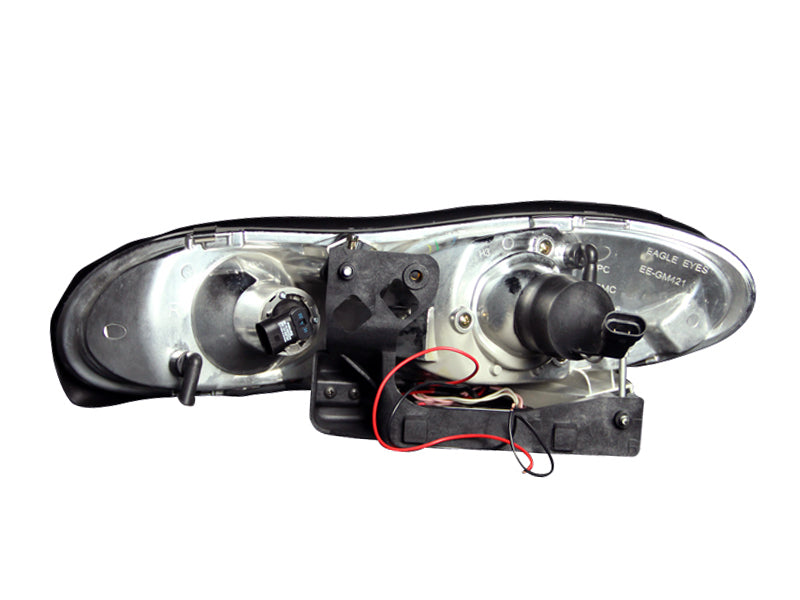 ANZO 1998-2002 Chevrolet Camaro Projector Headlights w/ Halo Black-SR1 Performance